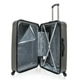 Jetstream 28inch Hardside Rolling Spinner Checked Luggage, Charcoal