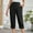 Black Cotton Linen Capris, variant on Cotton Linen Capris for Women Trendy Holiday Stylish Olyvenn Comfy Leisure Homewear Fashion Womens Casual Color Elastic Loose Pants Straight Wide Leg Trousers With Pocket Khaki 8