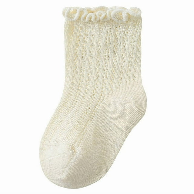 Baby Socks Summer Thin Mesh Comfortable Mid Calf Socks for Ages 1-5 Years Lightweight Breathable Design for Daily Use