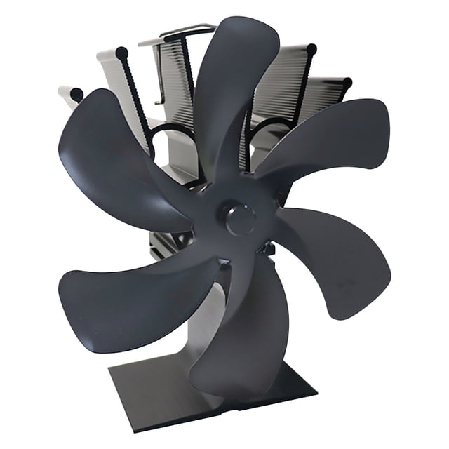 Ganfancp Ventilador para Estufa de Leña Ventilador para Chimenea Ventilador Térmico con 6 Aspas Ofertas y Liquidaciones 1X Ventilador de 6 Aspas para Chimenea