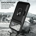 thumbnail image 2 of For Apple iPhone 13 Pro Magnetic Hybrid Wallet Card Slot Holder Ring Hodler Stand Case Case, 2 of 4