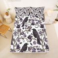 thumbnail image 5 of Manfei Halloween Bat Pattern Halloween Bed Sheets,Thanksgiving Pumpkin Print Full Size Sheets,4-Piece,1 Flat Sheet,1 Fitted Sheet and 2 Pillowcases, 5 of 6