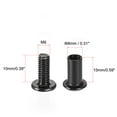 thumbnail image 2 of Uxcell Male M6x10mm Hex Socket Screw Post Carbon Steel Powder Coated 10 Sets, 2 of 5