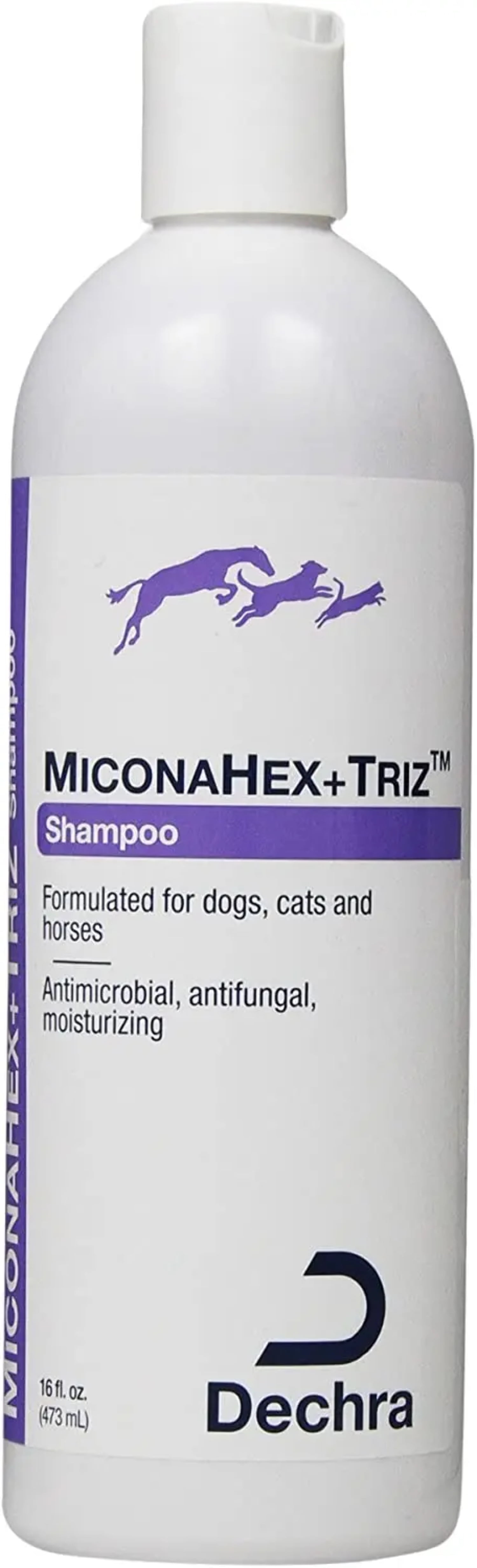 Dechra Miconahex + Triz Pet Shampoo for Dogs Cats Horses 16 oz