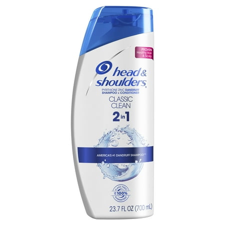 Head and Shoulders Classic Clean Anti-Dandruff 2 in 1 Shampoo and Conditioner, 23.7 fl (Best 2 In 1 Shampoo)