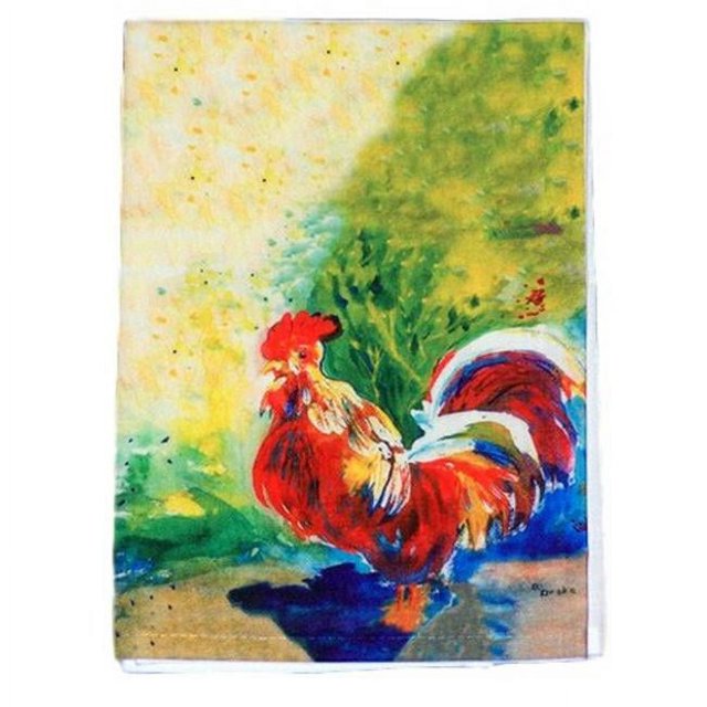 Betsy Drake GT144 Serviette d'Invité Coq Rouge