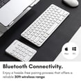 thumbnail image 4 of Teclado numérico Bluetooth Macally para portátil Mac Windows, blanco, 4 of 7