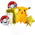 thumbnail image 3 of Pikachu Birthday Party Decoration Supplies Happy Birthday Tableware Plates Balloons Banner Tablecloth Background Glasses, 3 of 5
