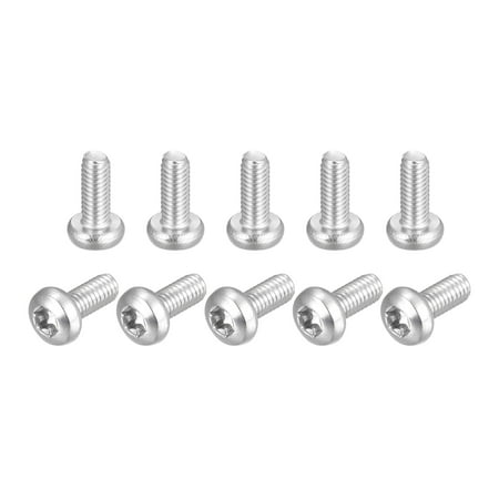 

M4x12mm Torx Security Machine Screws 10 Pack 316 Stainless Steel Pan Head Tamper Proof Screw Fasteners Bolts