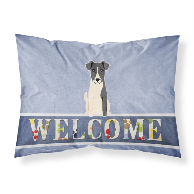 Funda de almohada de bienvenida Treasures Smooth Terrier, estándar Caroline's Treasures BB5679PILLOWCASE