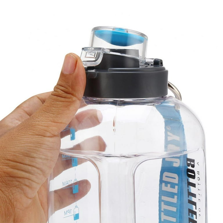 3.78l Large Water Bottle Hydration With Motivational Time Marker Reminder