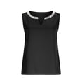 thumbnail image 4 of yillto Womens Satin Silky Tank V Neck Sleeveless Casual Dressy Blouse Ladies Work Office Layered Tops, 4 of 6