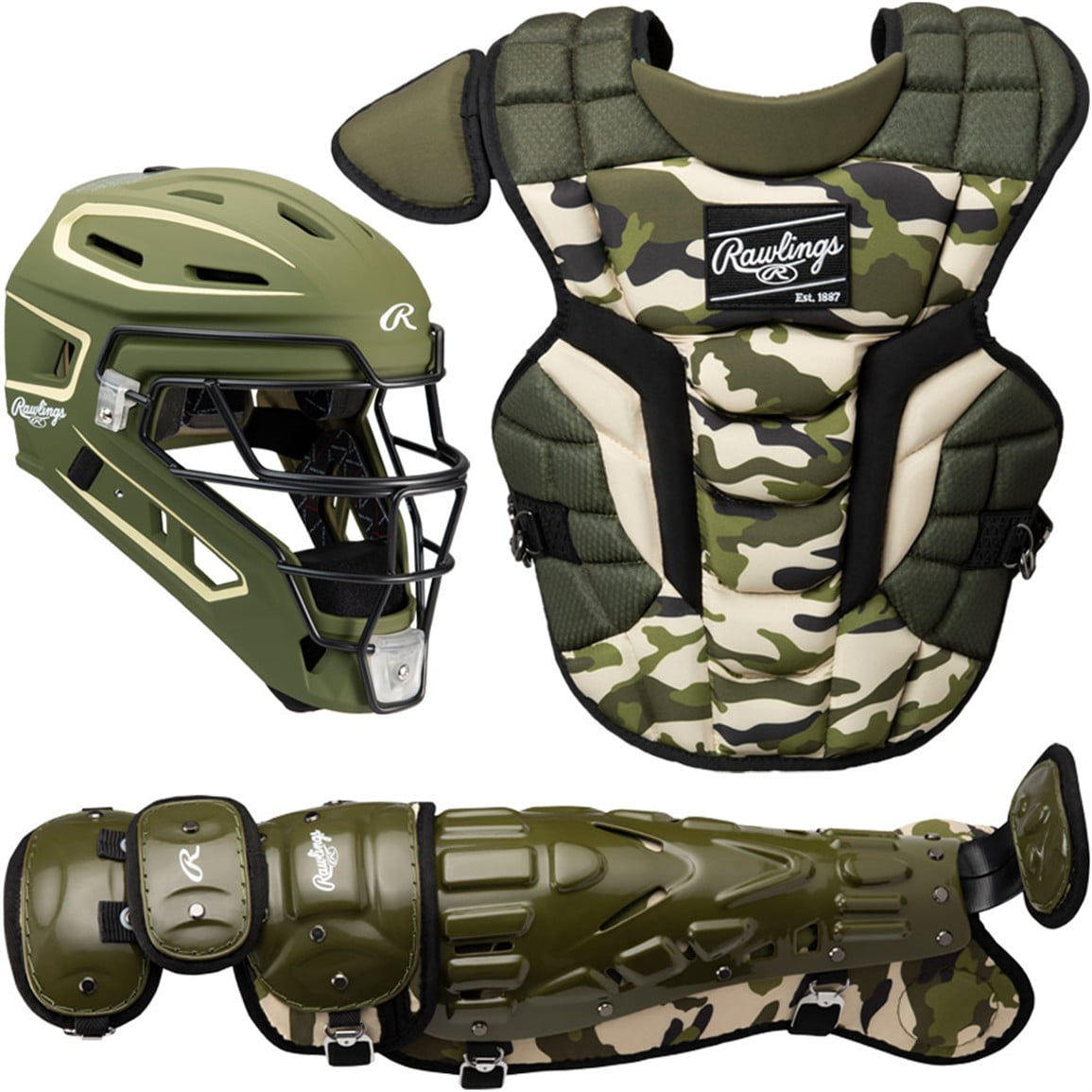 Rawlings Intermediate Velo 2.0 Exclusive Edition Camo Catcher Set Camo
