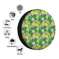 thumbnail image 4 of Yiaed Cartoon Koala Bear and Leaf Print Tire Wheel Cover, Waterproof Spare Tire Cover Fit for Jeep, Truck,Trailer, RV, SUV, Camper and Most Vehicle-17 inch, 4 of 6