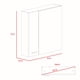 thumbnail image 5 of Gabinete Baño Madera aglomerada C/Espejo Biselado Excelsior, 5 of 5