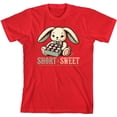thumbnail image 3 of Short N Sweet Boy's Red Crew Neck Short Sleeve Tee-Medium, 3 of 4