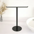 thumbnail image 3 of Hyasfey Bath Hand Towel Holder Easy to Install Multi-Purpose Bathroom Countertop T-Shape Towel Bar Rack Stand with Heavy Base, 3 of 8