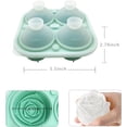 thumbnail image 2 of LINLIN Ice Cube Trays with Lid,3D Rose Shape Ice Cube Mold Ice Ball Maker, BPA Free Moulds,Easy-Release Silicone and Flexible Trays, Reusable Best for Freezer,Water,Whiskey,Cocktail, 2 of 7