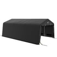 thumbnail image 2 of Outsunny 143.75 in x 243.25 in x 95.75 in Portable Garage with Ventilation Windows Black Carports, 2 of 9