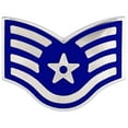 thumbnail image 3 of Air Force Chevron Metal Staff Sergeant (SSGT) E5 Pair, 3 of 6