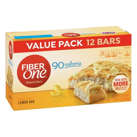 Worsted Fiber - Fiber One 90 Calorie Soft-Baked Bar Lemon Bar 12 Fiber Bars 10.6 oz