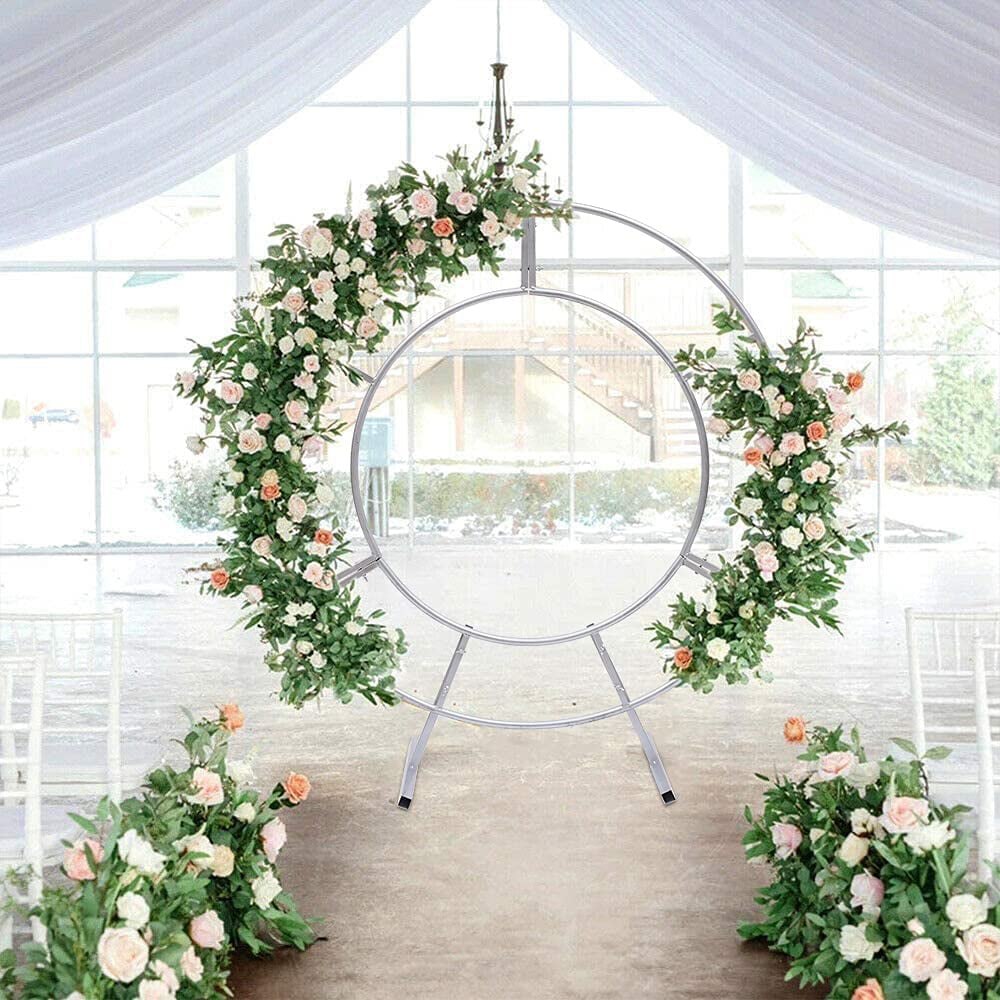 2.4m Circle Arch Framework Metal Round stand Wedding Party Backdrop Romantic USA 