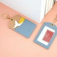 thumbnail image 3 of PU ID Protection Cover Elevator Card Pendant Package Key Holders Credit Card Case Keyring Work Card Animal Card Holder TEDDY, 3 of 8