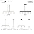 thumbnail image 3 of Livex Lighting - Aragon - 5 Light Linear Chandelier In Architectural Style-14.25, 3 of 12