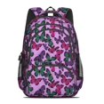 thumbnail image 2 of Purple Butterfly Pattern Cute School Backpack Bag with Padded Back and Adjustable Shoulder Straps 16.9 X 12.6 X 5.9 Inches, 2 of 5