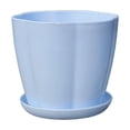 thumbnail image 2 of 6 Inch Plastic Plant Pots, 1pc Flower Pots,Planters with Drainage Holes & Saucers, Indoor Outdoor Garden Pots for Home Decor, 2 of 6