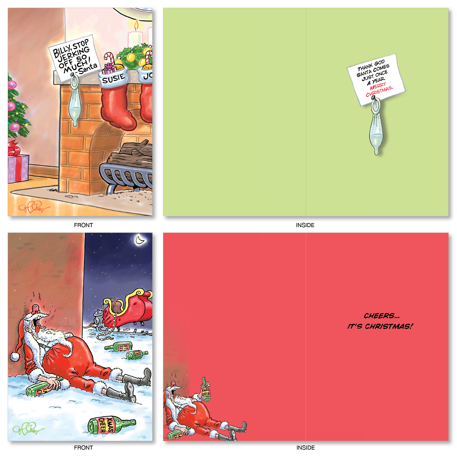 NobleWorks - NobleWorks - Assortment of 20 Boxed Christmas Cards with Envelopes (10 Designs, 2 Each) (Greeting Card)