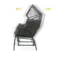 thumbnail image 5 of Palos Outdoor Wicker Glider Chair - Dark Gray, 5 of 13