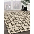 thumbnail image 3 of Ahgly Company Tapis Rond Lavable en Machine Intérieur Transitionnel Beige Blé, 5 Pieds Rond, 3 of 7