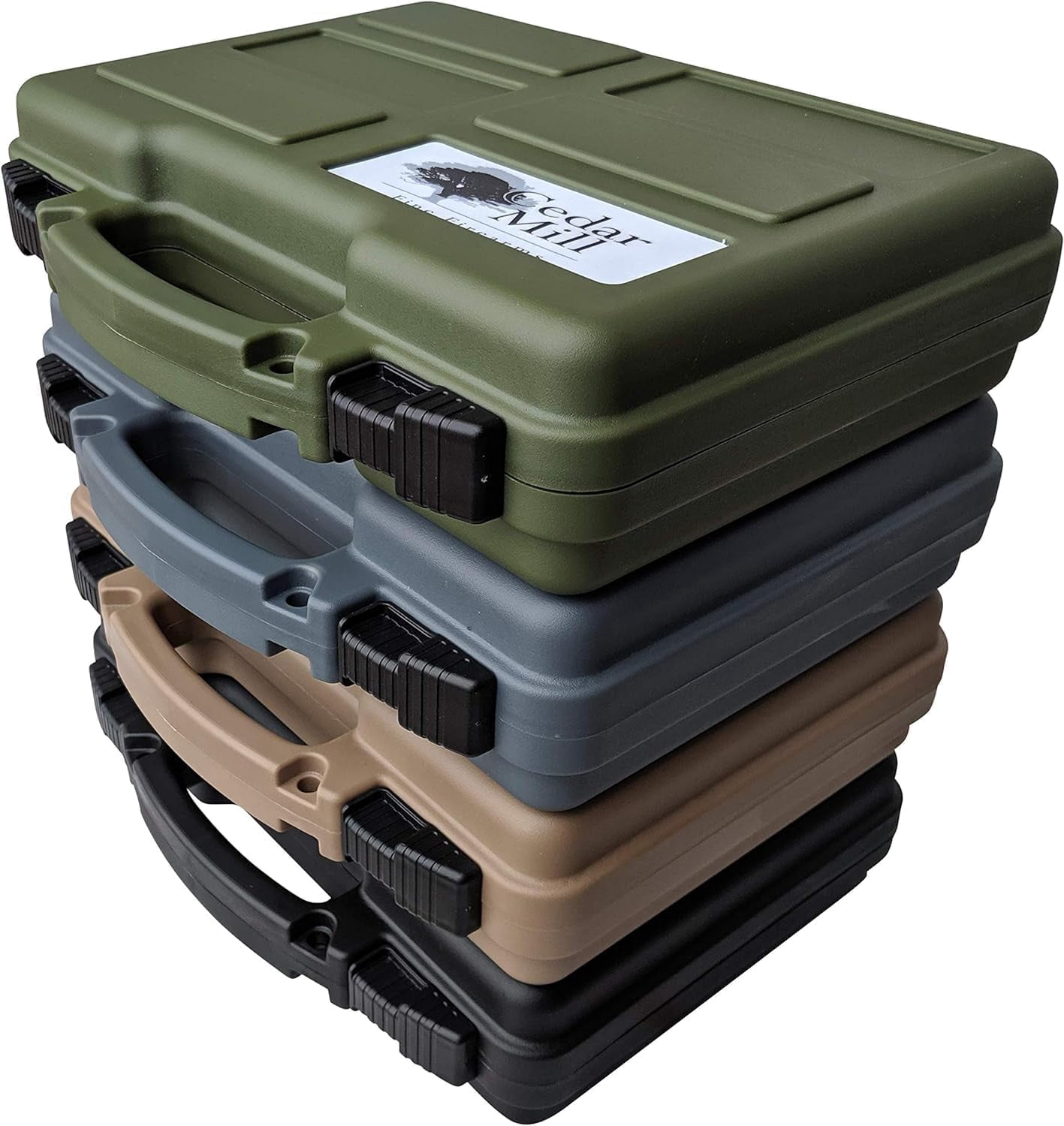 12" Hard Rifle Case with Pick and Pluck Foam - Waterproof TSA Approved Gun Storage - Neon Green