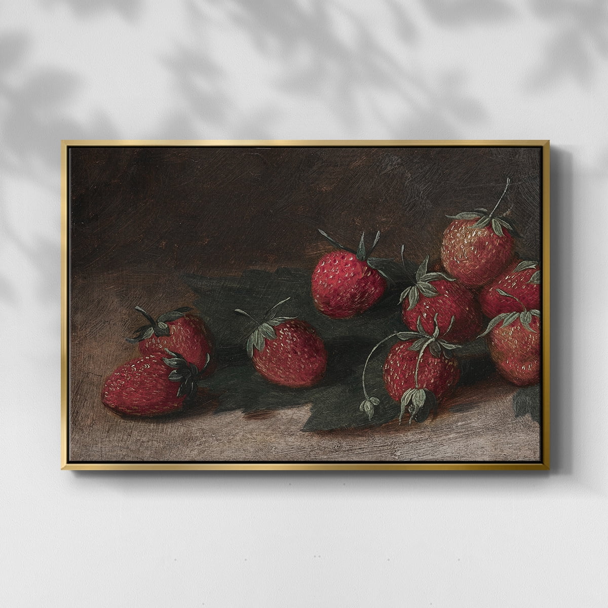Vintage Botanical Print-XCVII By Wexford Home Framed in Gold Wood Gallery Wrapped Canvas 17 in. x 25 in.