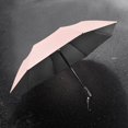 thumbnail image 1 of Folding Umbrella with Fan Strong Compact Umbrella for Trips Climbing Walking Pink, 1 of 8