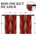 thumbnail image 5 of Christmas Tree Kitchen Curtains Red Window Curtains Over Sink Set of 2, Xmas Short Tier Curtain for Kitchen, Winter Kitchen Decor 26" x 36", 5 of 6