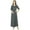 Sea Green, variant on Bimba Women Black Classic Chic Style Maxi Dress Long Gown Elastic Waist