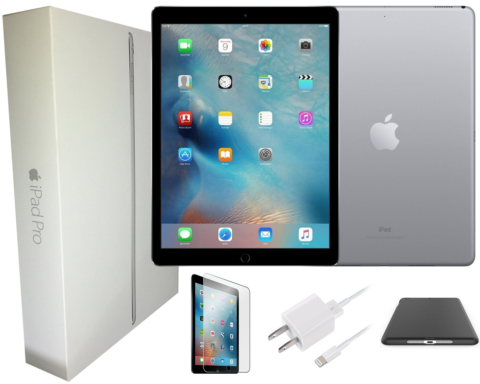 Apple iPad Pro (1st    Gen) 12.9-inch, 128GB, Wi-Fi +4G Unlocked, Free 2