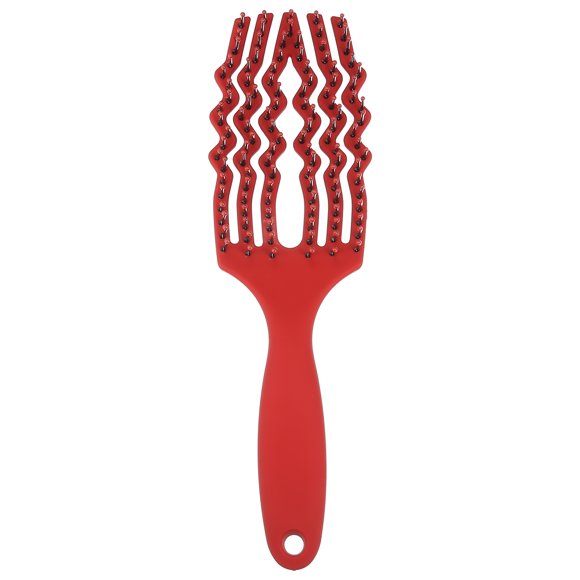 Unique Bargains Brosse à Cheveux Palette Démêlante pour Tous Types de Cheveux Rouge