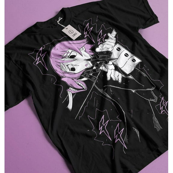 Soul Eater Unisex T-shirt Maka Albarn Black Star Anime Aesthetic Vaporwave Unisex Jersey Short Sleeve Tee