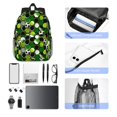 thumbnail image 6 of Goofa Soccer1 Pattern Lightweight Student Backpack for School, Water-Resistant, Adjustable Straps, Fits 15" Laptop, Multiple Pockets for Books, Accessories, 6 of 6