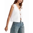 thumbnail image 2 of Chaleco de Verano para Mujer, Sin Mangas, Tejido A Crochet, con Lazo Frontal, Color , Talla XL, 2 of 9