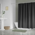 thumbnail image 2 of Solid Black Shower Curtain, 2 of 3