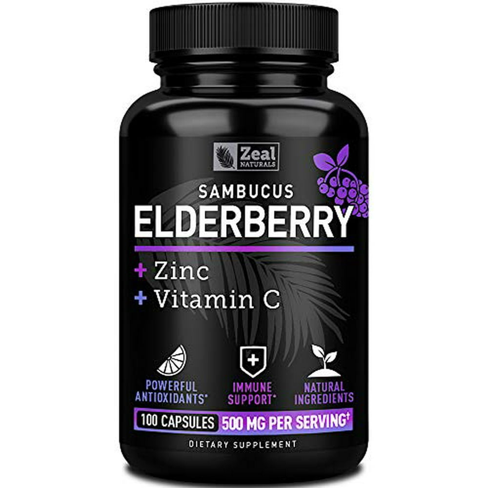 Sambucol Black Elderberry Capsules +Vitamin C with Zinc (100 Count