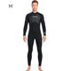 thumbnail image 4 of Soidarity Traje de buceo de 3mm, Material de nailon, buena elasticidad, traje de baño de una pieza de estilo de manga larga, traje de neopreno con ribete Deportes acuáticos Hombres Negro METRO Soidarity OD020682-02, 4 of 6