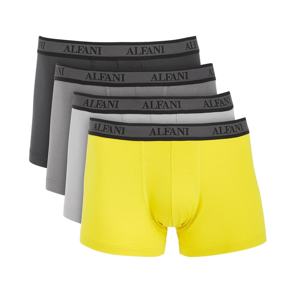 Alfani Mens Underwear Yellow Large 3 Pack Trunk Boxer Brief L