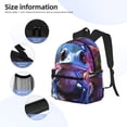 thumbnail image 3 of Disketp Colorful Frog Among Flowers Mochila Ligera Clásica con Múltiples Bolsillos, Mochila Casual para Hombre y Mujer, Ideal para Escuela, Trabajo y Viajes, 3 of 6