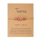 thumbnail image 1 of Fiudx Pulsera de Piedra de La Suerte, Temática de Constelaciones Vintage, Piedra Natural, Tarjeta Del Signo Del Zodíaco, Regalo Familiar, Buena Fortuna, Diseño Ajustable, 1 of 2