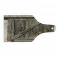 thumbnail image 1 of Rustic Cutting Board, Aged Sliding Door Weathered Texture Vintage Style Architectural Rural Print, Decorative Tempered Glass Cutting and Serving Board, Wine Bottle Shape, Brown, by Ambesonne, 1 of 1